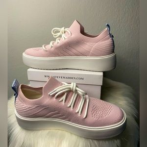 Steve Madden Brixie Pink Platform Sneakers